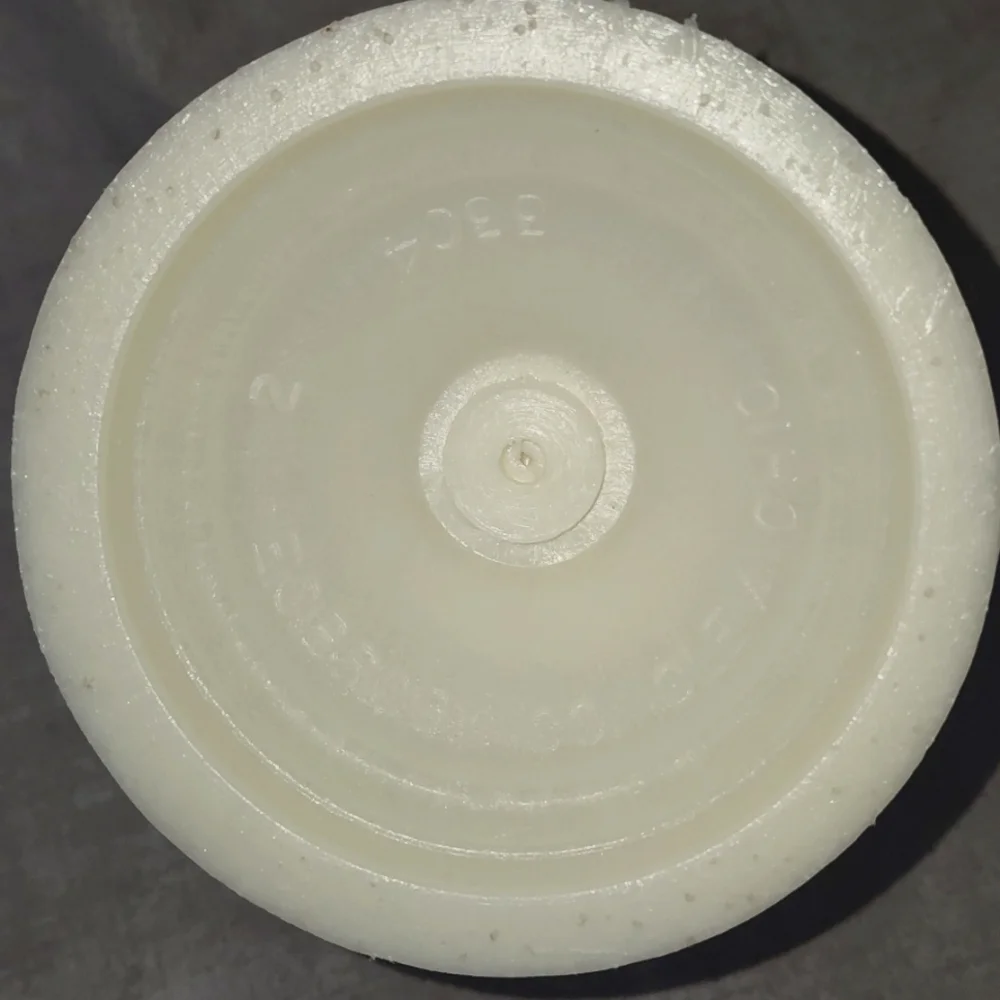 Vintage Off White Urn Planter With Flower Frog Insert